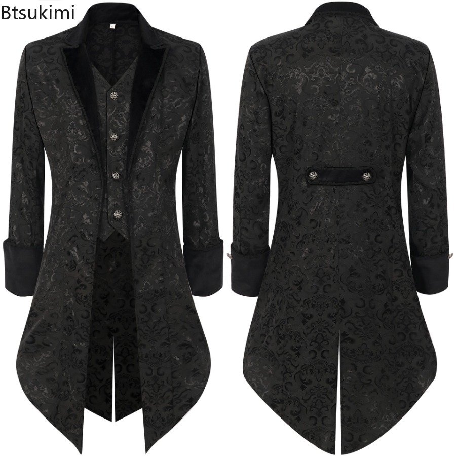 Men'S Fashion Videos - Jaket Tailcoat Pria Bergaya Steampunk Retro