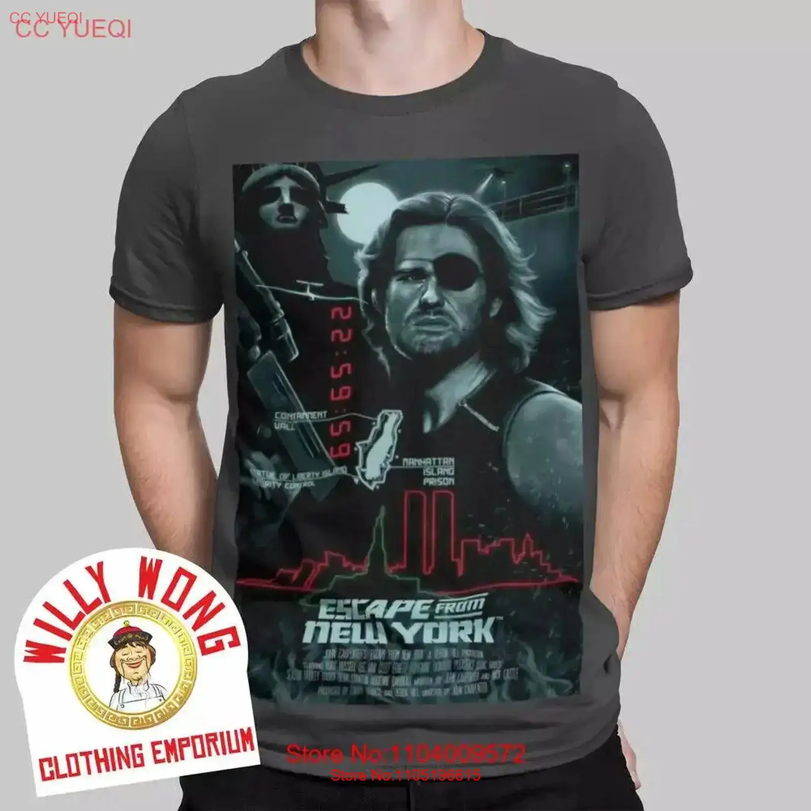 Men'S Fashion New York - Kaos Escape From New York Film