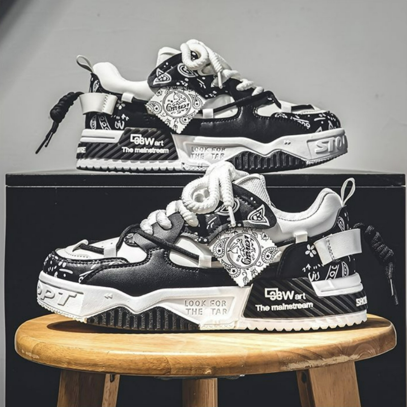 Mens Fashion Trainers - Sepatu Skate Fashion Sepatu Kets Pria