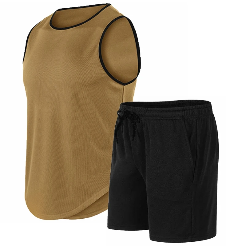 Setelan Kaos Tanpa Lengan Lehe - Mens Fashion Summer ulasan dan harga