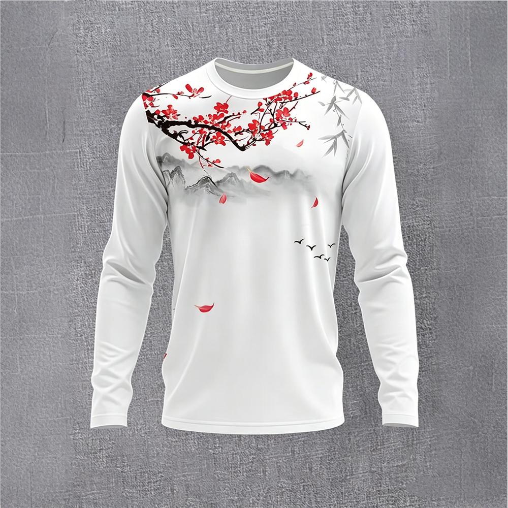 Kaos Lengan Panjang Motif Bung - Men'S Fashion T Shirts ulasan dan harga