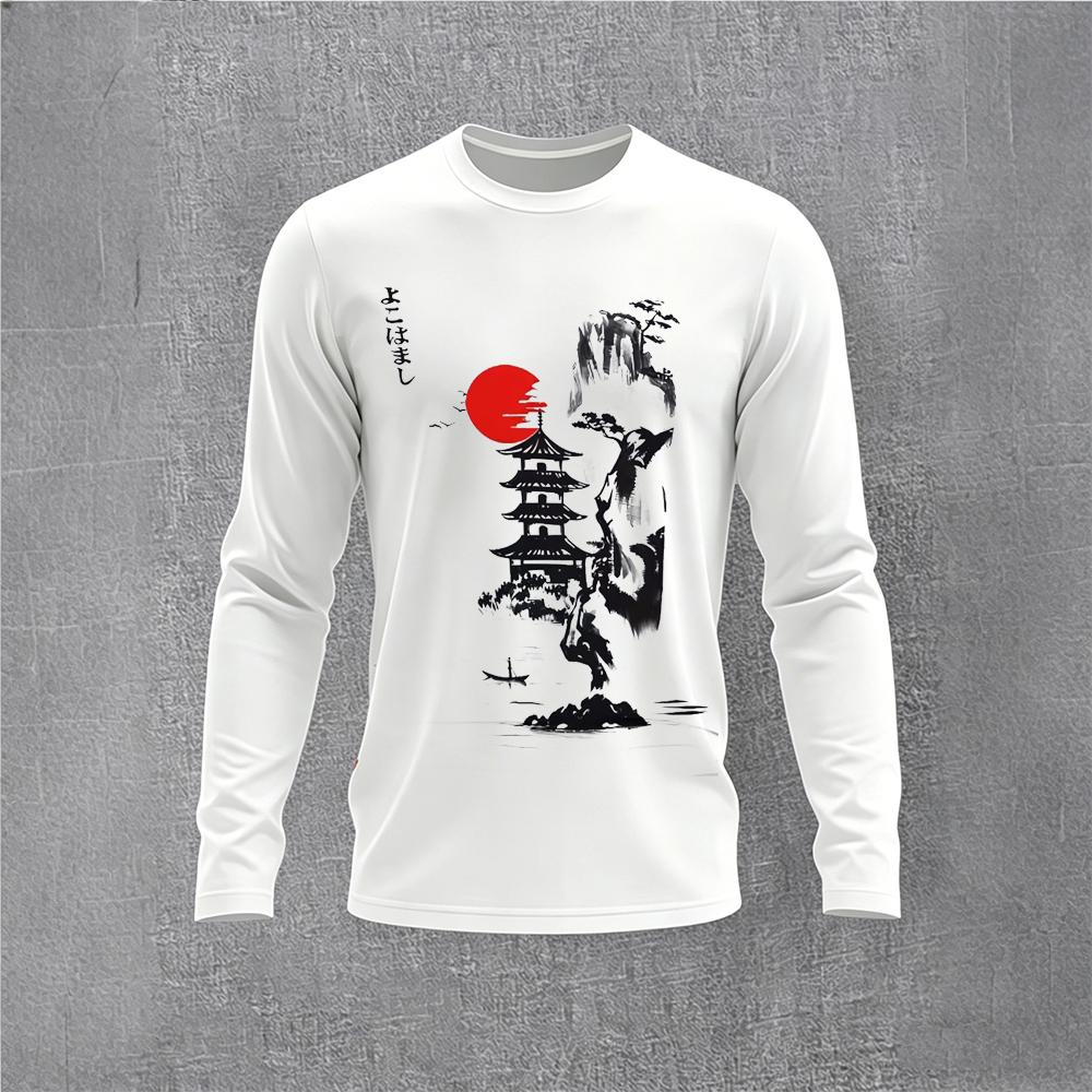 Kaos Lengan Panjang Motif Bung - Men'S Fashion T Shirts ulasan dan harga