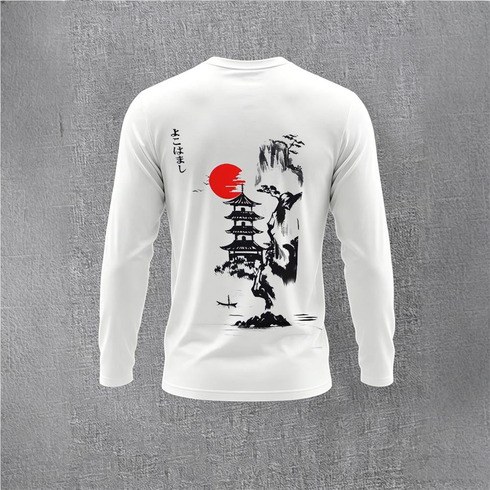 Kaos Lengan Panjang Motif Bung - Men'S Fashion T Shirts ulasan dan harga