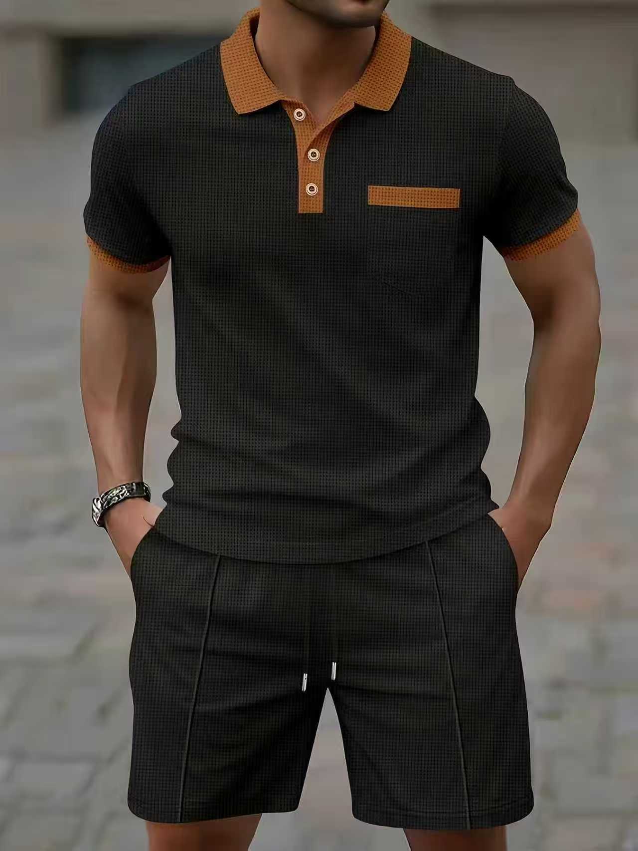 Setelan kaos polo lengan pende - Mens Fashion Clothes ulasan dan harga