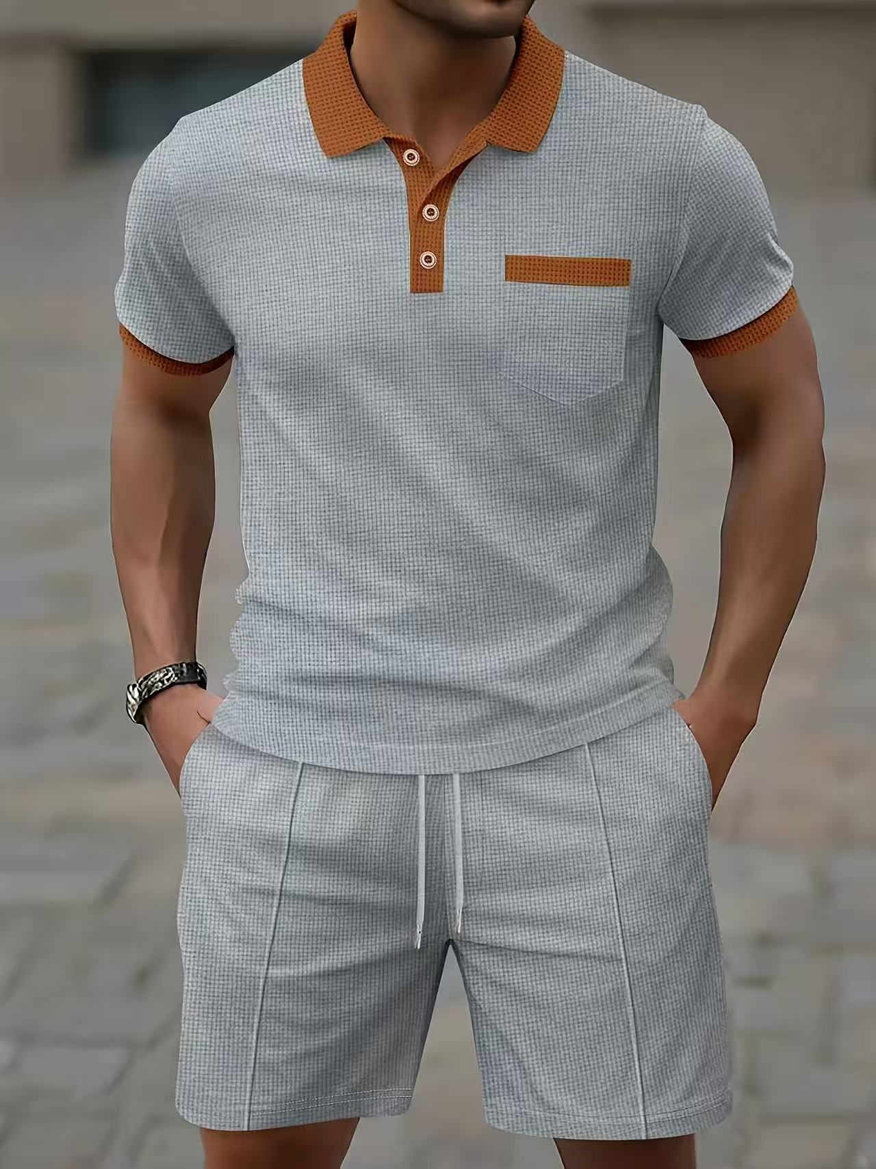 Setelan kaos polo lengan pende - Mens Fashion Clothes ulasan dan harga