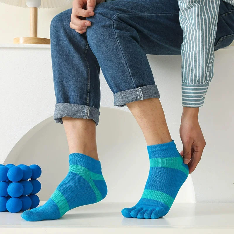 1/5 Pasang Kaus Kaki Lima Jari - Socks Ankle Men ulasan dan harga